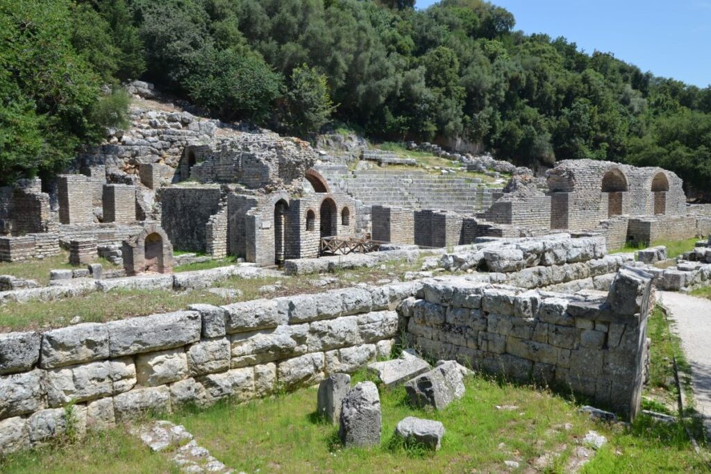 Ruins of Butrint National Park, a UNESCO World Heritage Site in Albania.