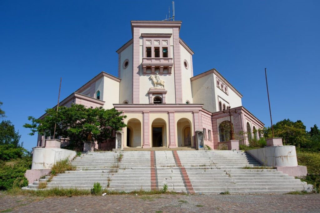 King Zogu’s Villa on a hill overlooking Durrës, with panoramic views.