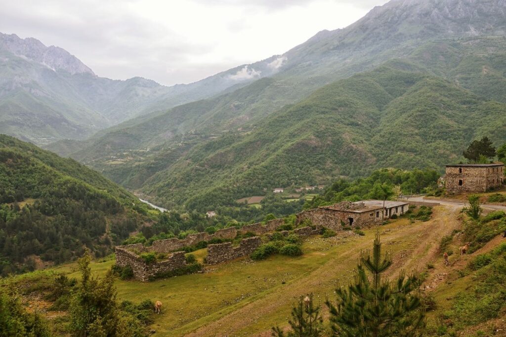 The beautiful Lekbibaj, of Tropoja with its picturesque view.